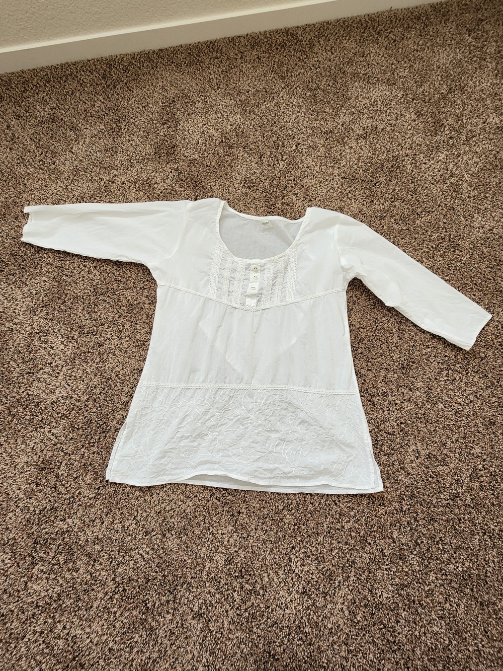 Boho-Chic Scoop Neck Tunic Top